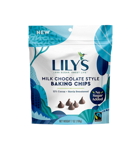 Lilys Less Sugar Baking Chips 7oz Resealable Bags