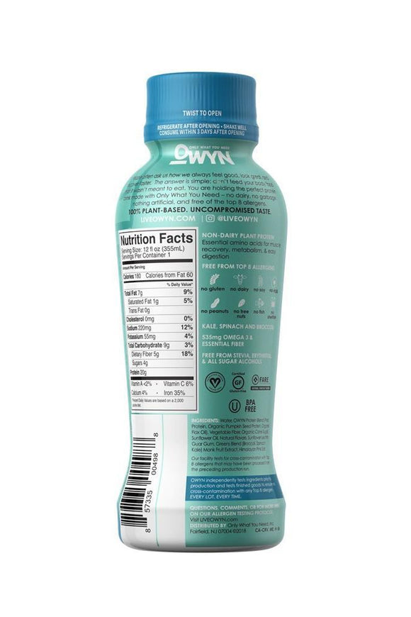 Owyn Vegan Protein Shake Vanilla